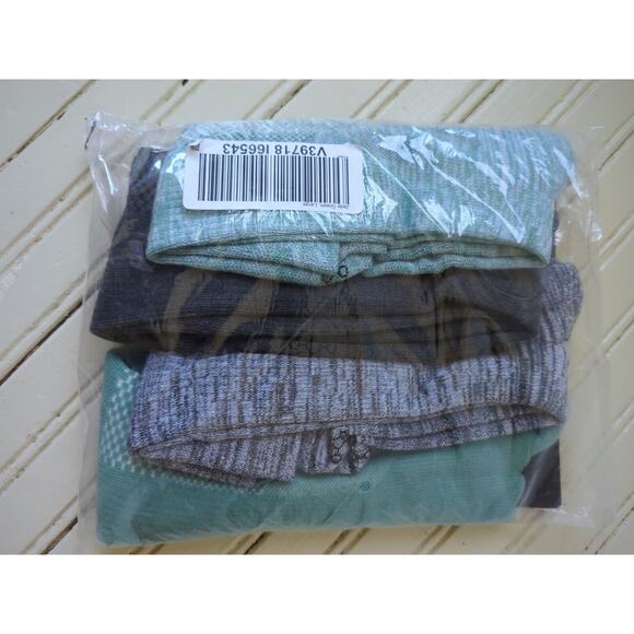 TOMMIE COPPER Compression Over-the-Calf Socks Gray/Jade Green (4) Pack Large NWT - Picture 3 of 7
